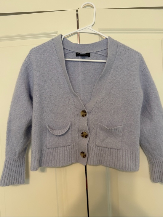 Banana Republic Sweaters - Banana Republic Cashmere Light Lavender V-Neck Button Cardigan Sweater